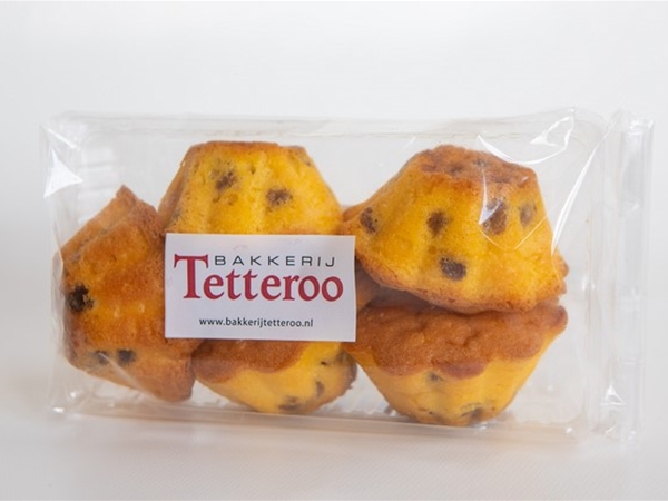 Cakejes met rozijnen 5 stuks